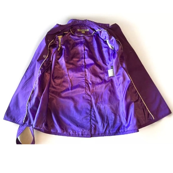 ☔️KENNETH COLE☔️ SHORT GOMMET BELT RAIN TRENCH COAT NWOT🌂 - Picture 11 of 16